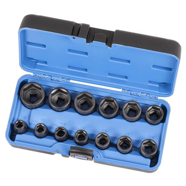 JET 13-Pc 1/2-in Drive SAE Impact Socket Set - 6 pt.