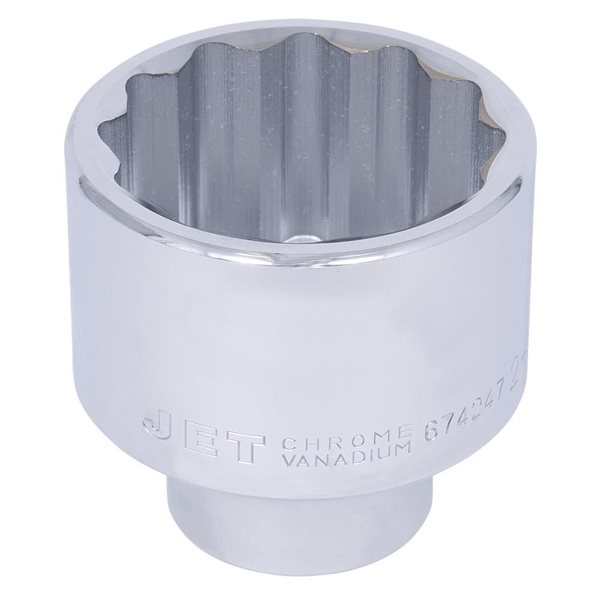 JET 1-in Drive x 2-15/16-in Regular Chrome Socket - 12 Points 674247 | RONA