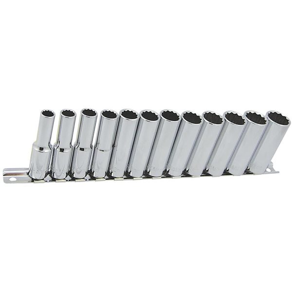 JET 12-Pc 3/8-in Drive Deep Metric Socket Set - 12 pt.