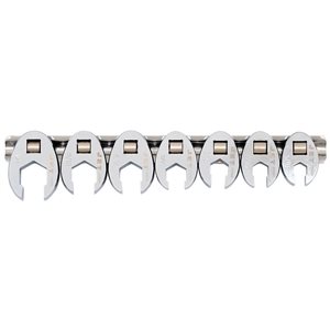 Jeu de clés polygonales ouvertes à fourche JET SAE 7 pièces, 6 pans