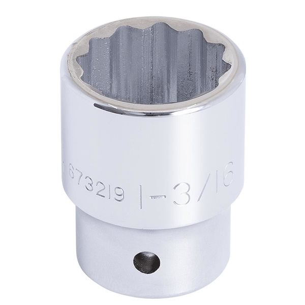 JET 3/4-in Drive x 1-3/16-in Regular Chrome Socket - 12 Points