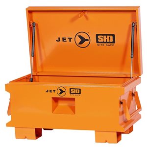 Coffre à outils de chantier JET orange super robuste, 32 po x 19 po