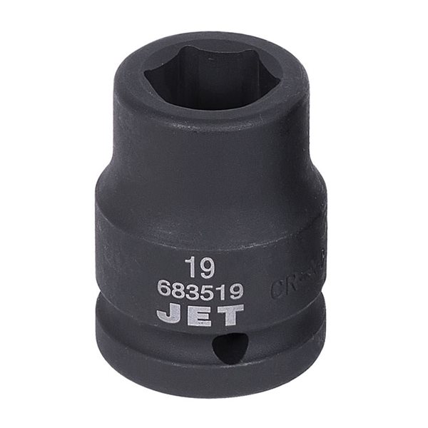 JET 3/4-in Drive x 19-mm 6-Point Regular Impact Socket