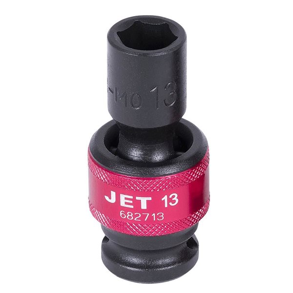 JET 1/2-in DR x 15-mm 6-Point Universal Regular Impact Socket