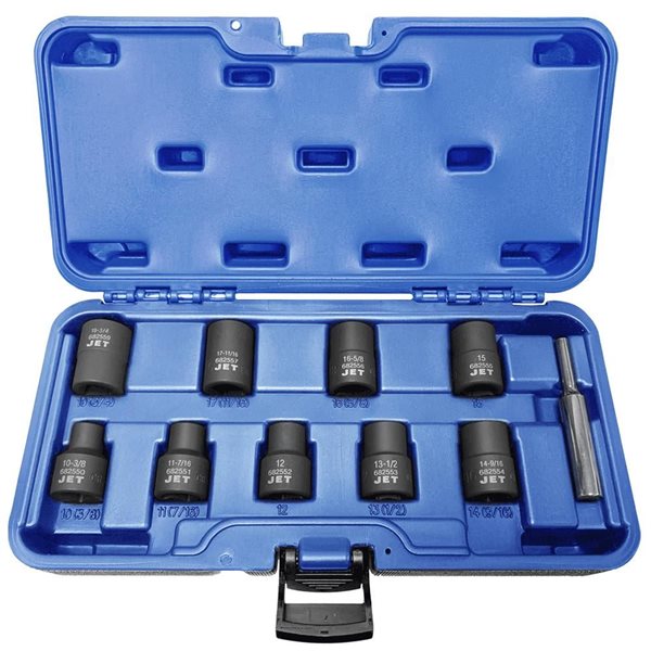 JET 10-Pc 1/2-in Drive SAE/Metric Twist Impact Socket Set