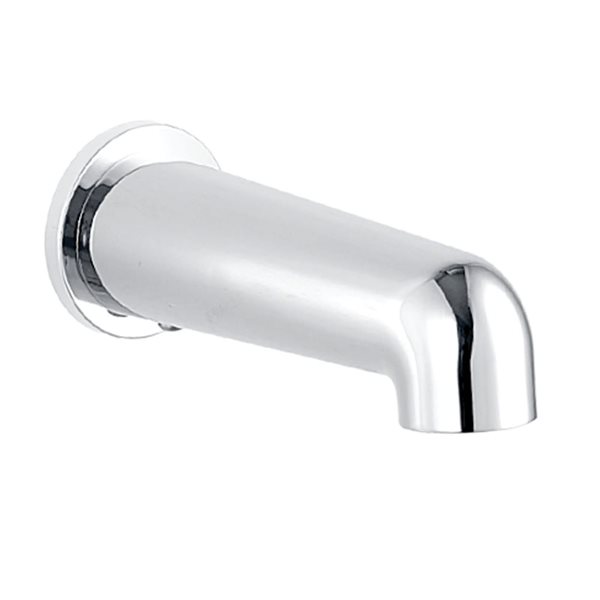 akuaplus Round Bathtub Spout, Slip-On 1/2-inch (13 mm) Without Diverter - Chrome