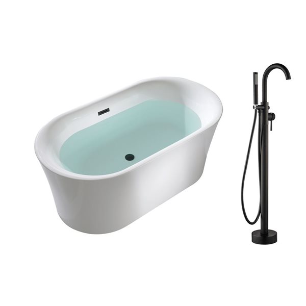 Baignoire Autoportante Witt & Berg Westbury - Ivoire Et Blanc - Émaillée - 2 Places