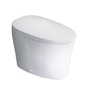 Toilette bidet intelligente Woodbridge avec ouverture/fermeture automatique, capteur de pied, chasse d'eau automatique, sièg…