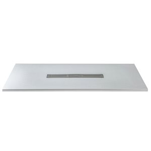 Woodbridge 60 x 32-in Zero Threshold White Shower Base with Center Drain, Drain Plate, Tile Flange, Wheel Chair Access