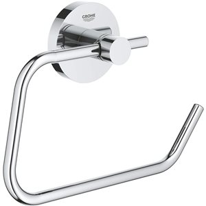 GROHE Essentials Chrome Toilet Paper Holder without Cover