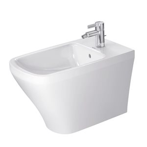 Duravit DuraStyle 24 3/4-in W White Floor-Mounted Bidet