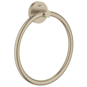 GROHE Essentials 8-in Brushed Nickel Towel Ring