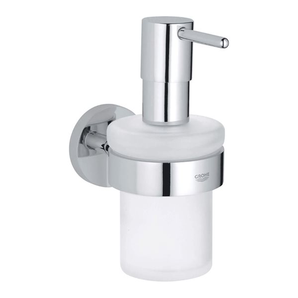 GROHE Essentials Chrome Soap Dispenser with Holder