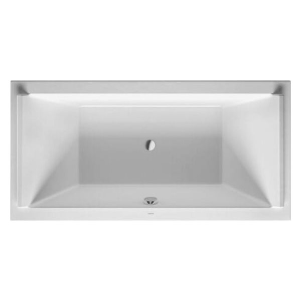 Duravit Starck 70 7/8 x 35 3/8-in White Acrylic Drop-In Bathtub