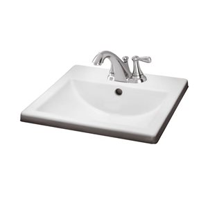 American Standard Marquette Drop-In Bathroom Sink, 4-Inch Centreset Holes