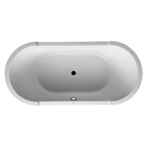 Duravit Starck  74 3/4 x 35 3/8-in White Acrylic Drop-In Bathtub