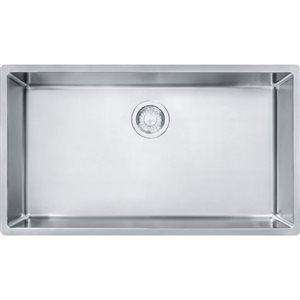 Franke Cube 31.5 x 17.7-in 18 Gauge Stainless Steel Undermount Single Bowl Kitchen Sink