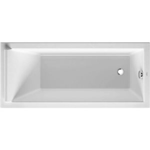 Duravit Starck 63 x 27 1/2-in White Acrylic Drop-In Bathtub