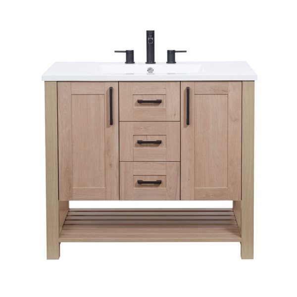 Luxo Marbre Free-Standing MDF Vanity with Sink