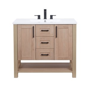 Luxo Marbre Free-Standing MDF Vanity with Sink