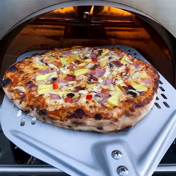 Pelle à pizza en aluminium perforé Pinnacolo 12 po