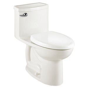 American Standard Cadet White Single Flush Elongated 1-Piece Toilet