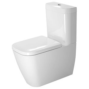 Duravit Happy D.2 1.6 gal/flush White Dual Flush Round 2-Piece Toilet Bowl