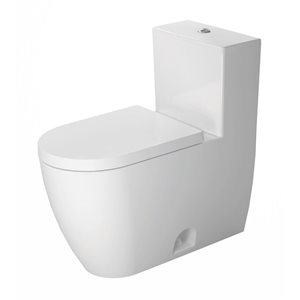 Duravit ME by Starck 1.32 gal/flush White Dual Flush Elongated 1-Piece Toilet w/ Top Push Button Flush