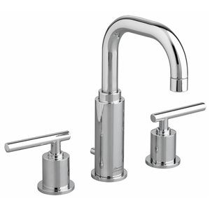 KOHLER Serin Polished Chrome 2-Handle Widespread Deck-Mount Bathroom Sink Spout w/ Metal Drain