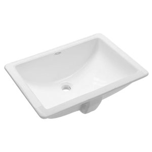 American Standard Studio Vitreous China Undermount Rectangular Bathroom Sink w/ Glazed Underside