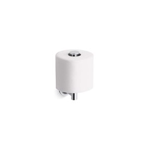 KOHLER Purist Polished Chrome Wall-Mount Vertical Toilet Paper Holder