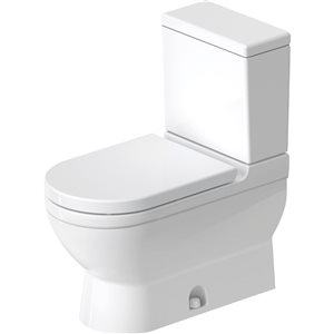 Duravit Starck 3 1.28 gal/flush White Single Flush Elongated 2-Piece Toilet Bowl