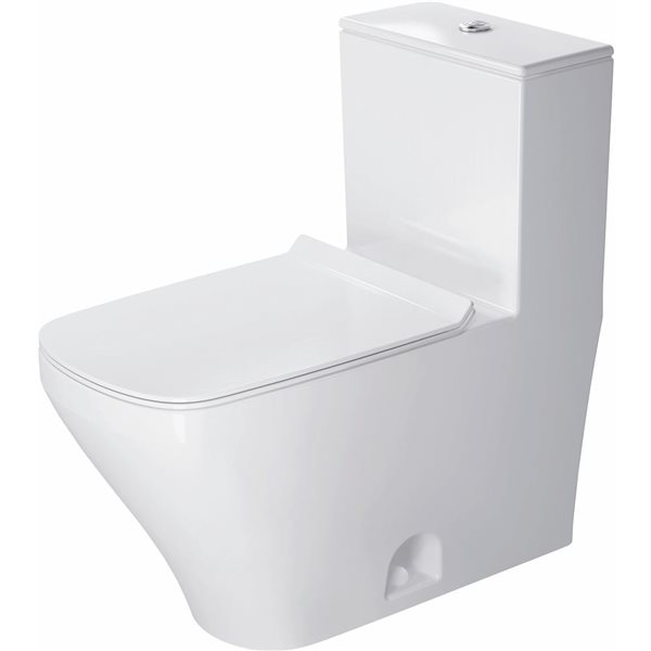 Duravit DuraStyle 1.28 gal/flush White Single Flush Elongated 1-Piece Toilet w/ Top Push Button Flush