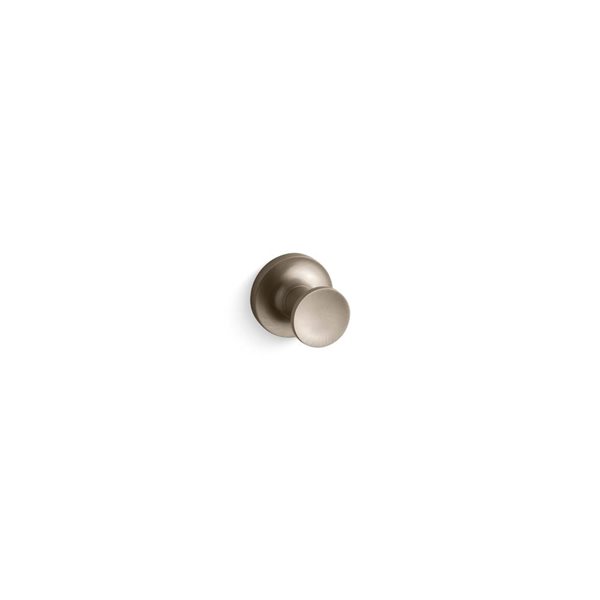 KOHLER Purist Brushed Bronze Robe Knob Hook