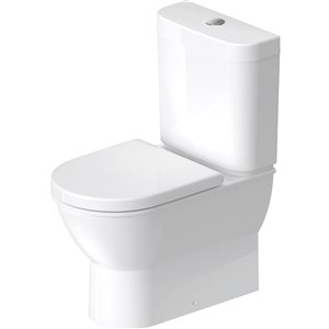 Duravit Darling New 1.6 gal/flush White Dual Flush Round 2-Piece Toilet Bowl