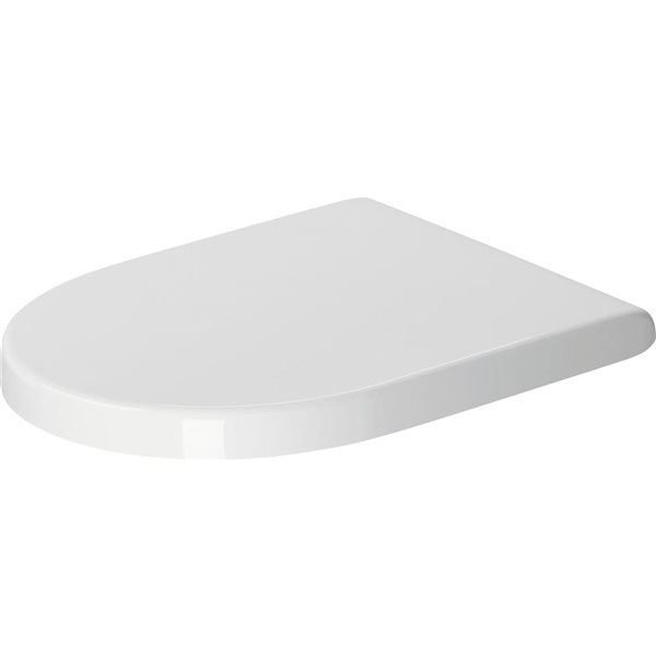 Duravit Starck 3 White Plastic Elongated Slow Close Toilet Seat