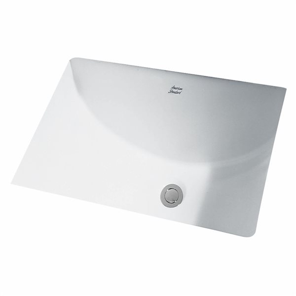 American Standard Studio Vitreous China Undermount Rectangular 16-in W Bathroom Sink