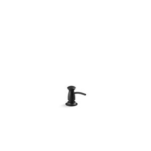 KOHLER Transitional Matte Black Soap and Lotion Dispenser