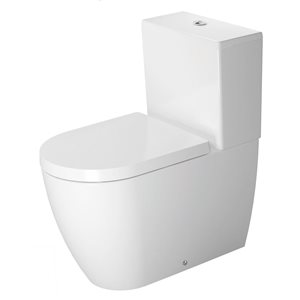 Duravit ME by Starck 1.6 gal/flush White Dual Flush Round 2-Piece Toilet Bowl