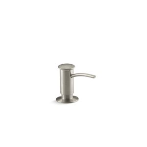 KOHLER Contemporary Brushed Nickel Soap and Lotion Dispenser
