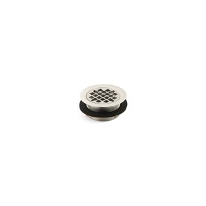 KOHLER Round Shower Drain w/ Gasket Included - Polished Nickel