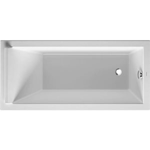 Duravit Starck 59 x 27.5-in White Acrylic Drop-in Bathtub - Reversible Drain