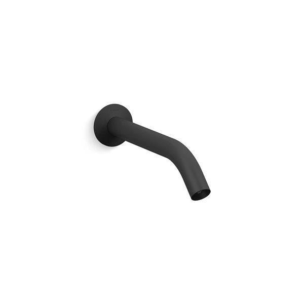 KOHLER Components 9.75-in L Wall-Mount Bath Spout - Matte Black