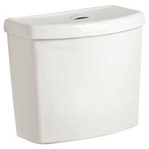 Réservoir de toilette Baby Devoro par American Standard 4,8 LPC 10 po brute avec levier de déclanchement à gauche, blanc