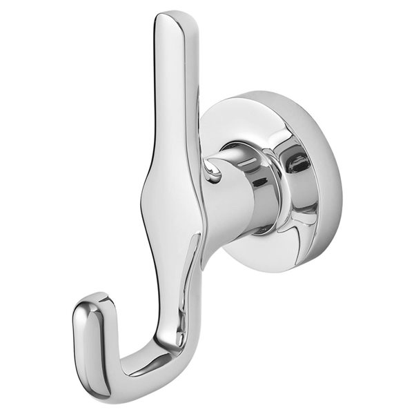 American Standard Polished Chrome Metal Double Robe Hook - 1/Pk