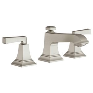 American Standard Town Sq S 1.2 GPM 8-in 2-Handle Widespread Bathroom Faucet w/ Lever Handle - Brushed Nickel