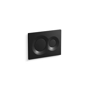 Plaque d’actionneur de chasse d’eau Lynk par KOHLER pour système de réservoir encastré et mural 2 x 4 po noir mat