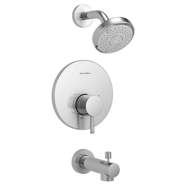 American Standard Serin Polished Chrome Tub and Shower Trim Set
