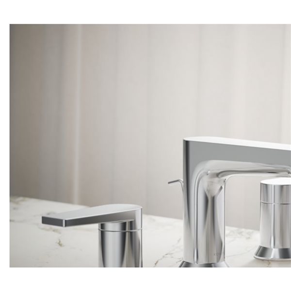 KOHLER Hint Polisched Chrome 2-Handle Widespread Bathroom Sink Faucet - 1.2 GPM