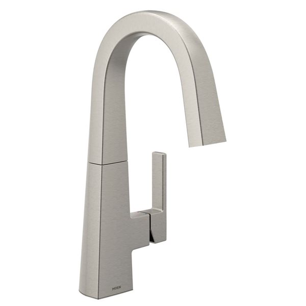 MOEN Nio Spot Resist Stainless One-Handle High Arc Bar Faucet